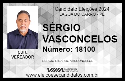 Candidato SÉRGIO VASCONCELOS 2024 - LAGOA DO CARRO - Eleições