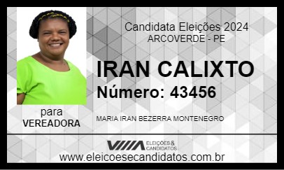 Candidato IRAN CALIXTO 2024 - ARCOVERDE - Eleições