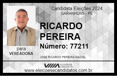 Candidato RICARDO PEREIRA 2024 - GARANHUNS - Eleições