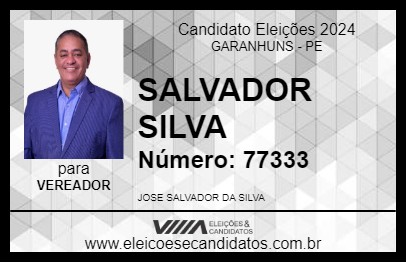 Candidato SALVADOR SILVA 2024 - GARANHUNS - Eleições