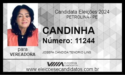 Candidato CANDINHA 2024 - PETROLINA - Eleições