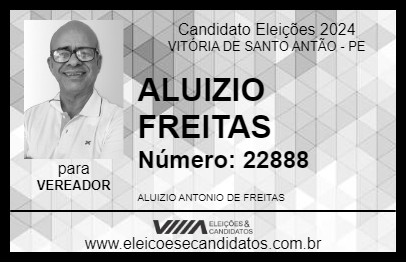 Candidato ALUIZIO FREITAS 2024 - VITÓRIA DE SANTO ANTÃO - Eleições