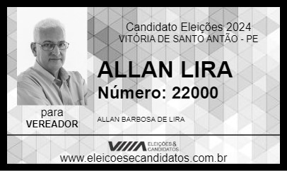 Candidato ALLAN LIRA 2024 - VITÓRIA DE SANTO ANTÃO - Eleições