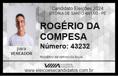 Candidato ROGÉRIO DA RUA DA MADEIRA 2024 - VITÓRIA DE SANTO ANTÃO - Eleições