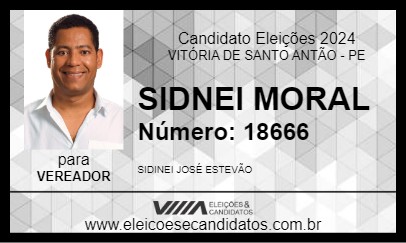 Candidato SIDINEI MORAL 2024 - VITÓRIA DE SANTO ANTÃO - Eleições