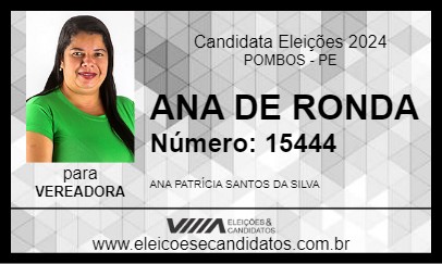 Candidato ANA DE RONDA 2024 - POMBOS - Eleições