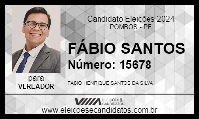 Candidato FÁBIO SANTOS 2024 - POMBOS - Eleições