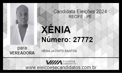 Candidato XÊNIA 2024 - RECIFE - Eleições