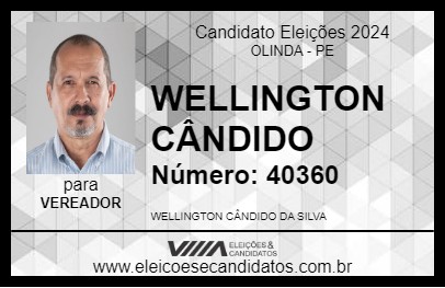 Candidato WELLINGTON CÂNDIDO 2024 - OLINDA - Eleições