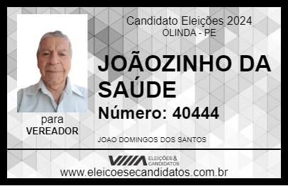 Candidato JOÃOZINHO DA SAÚDE 2024 - OLINDA - Eleições