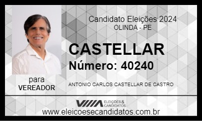 Candidato CASTELLAR 2024 - OLINDA - Eleições