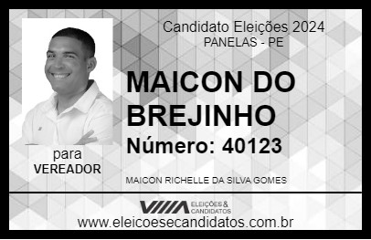 Candidato MAICON DO BREJINHO 2024 - PANELAS - Eleições