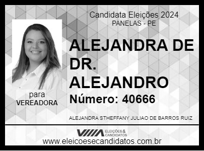 Candidato ALEJANDRA DE DR. ALEJANDRO 2024 - PANELAS - Eleições