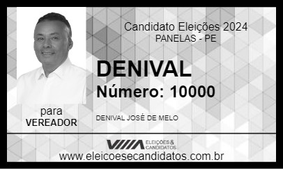 Candidato DENIVAL 2024 - PANELAS - Eleições