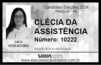 Candidato CLÉCIA DA ASSISTÊNCIA 2024 - PANELAS - Eleições