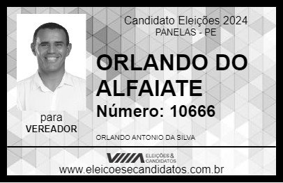 Candidato ORLANDO DO ALFAIATE 2024 - PANELAS - Eleições