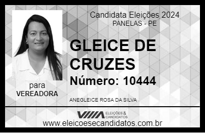 Candidato GLEICE DE CRUZES 2024 - PANELAS - Eleições