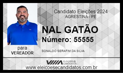 Candidato NAL GATÃO 2024 - AGRESTINA - Eleições