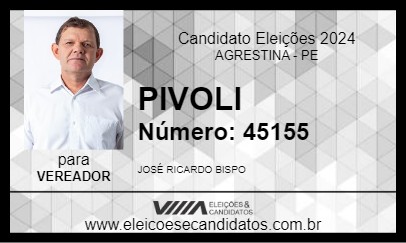 Candidato PIVOLI 2024 - AGRESTINA - Eleições