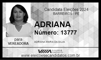 Candidato ADRIANA 2024 - BARREIROS - Eleições