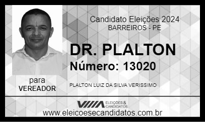 Candidato DR. PLALTON 2024 - BARREIROS - Eleições