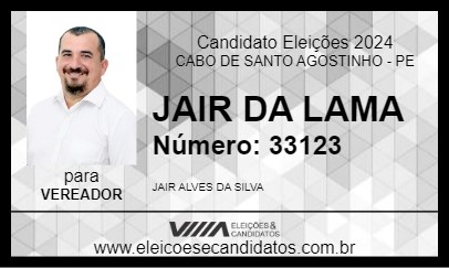 Candidato JAIR DA LAMA 2024 - CABO DE SANTO AGOSTINHO - Eleições