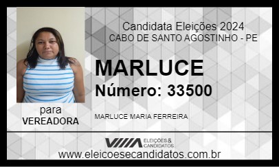 Candidato MARLUCE 2024 - CABO DE SANTO AGOSTINHO - Eleições