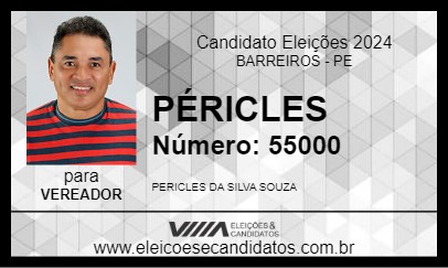 Candidato PÉRICLES 2024 - BARREIROS - Eleições