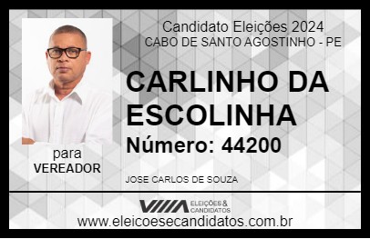 Candidato CARLINHO DA ESCOLINHA 2024 - CABO DE SANTO AGOSTINHO - Eleições