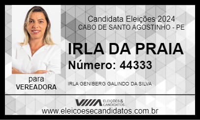 Candidato IRLA DA PRAIA 2024 - CABO DE SANTO AGOSTINHO - Eleições