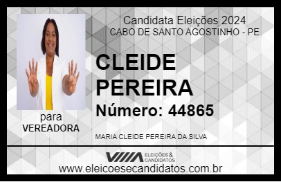 Candidato CLEIDE PEREIRA 2024 - CABO DE SANTO AGOSTINHO - Eleições