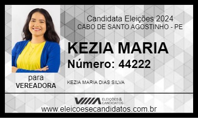 Candidato KEZIA MARIA 2024 - CABO DE SANTO AGOSTINHO - Eleições