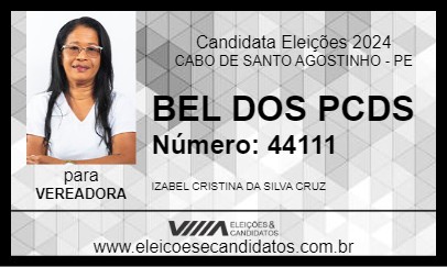 Candidato BEL DOS PCDS 2024 - CABO DE SANTO AGOSTINHO - Eleições