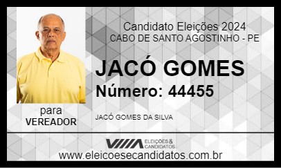 Candidato JACÓ GOMES 2024 - CABO DE SANTO AGOSTINHO - Eleições