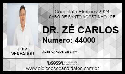 Candidato DR. ZÉ CARLOS 2024 - CABO DE SANTO AGOSTINHO - Eleições