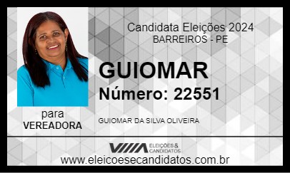 Candidato GUIOMAR 2024 - BARREIROS - Eleições