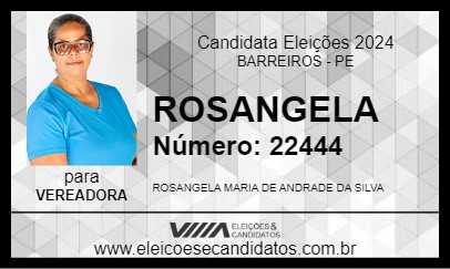 Candidato ROSANGELA 2024 - BARREIROS - Eleições