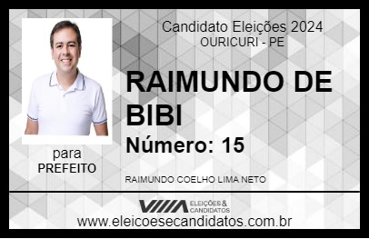 Candidato RAIMUNDO DE BIBI 2024 - OURICURI - Eleições