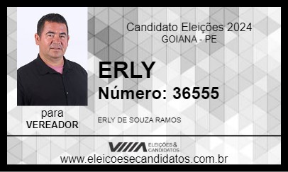 Candidato ERLY 2024 - GOIANA - Eleições