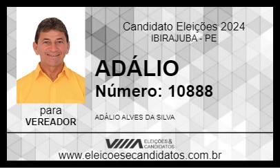 Candidato ADÁLIO 2024 - IBIRAJUBA - Eleições