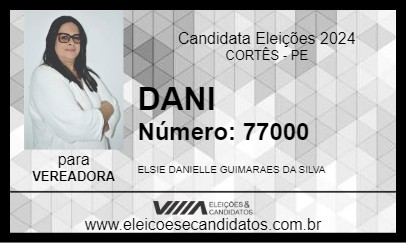 Candidato DANI 2024 - CORTÊS - Eleições