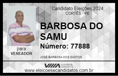 Candidato BARBOSA 2024 - CORTÊS - Eleições