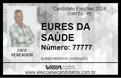 Candidato EURES DA SAÚDE 2024 - CORTÊS - Eleições