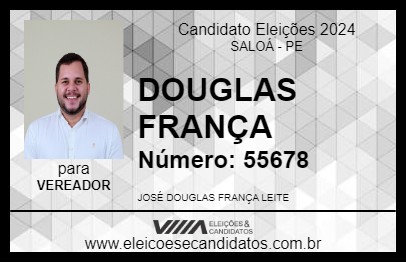 Candidato DOUGLAS FRANÇA 2024 - SALOÁ - Eleições