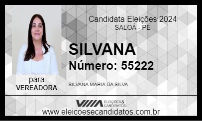 Candidato SILVANA 2024 - SALOÁ - Eleições