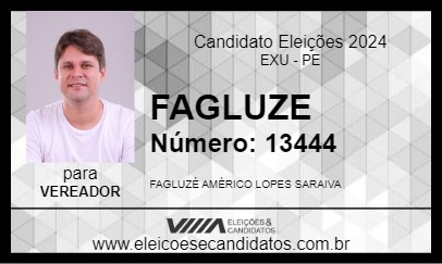 Candidato FAGLUZE 2024 - EXU - Eleições