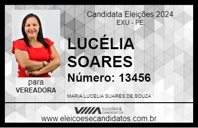 Candidato LUCÉLIA SOARES 2024 - EXU - Eleições