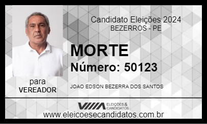 Candidato MORTE 2024 - BEZERROS - Eleições