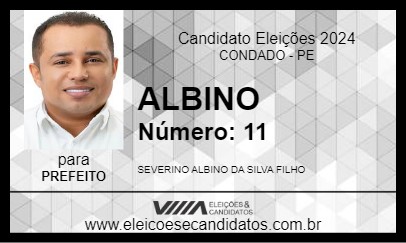 Candidato ALBINO 2024 - CONDADO - Eleições