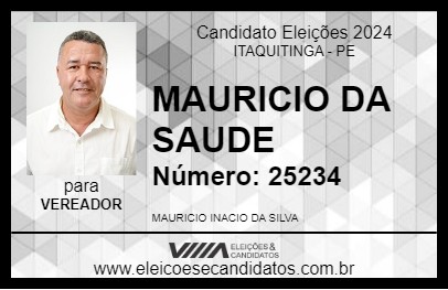 Candidato MAURICIO DA SAUDE 2024 - ITAQUITINGA - Eleições